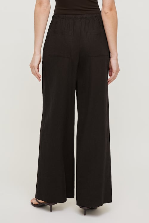 Leo Linen Wide Leg Pants