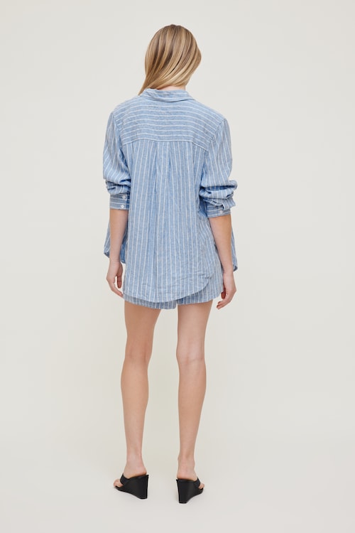 Linen Pull On Shorts