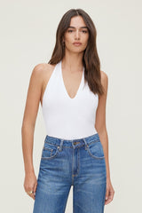 Sculpt Plunge Halter Bodysuit