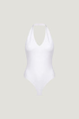 Sculpt Plunge Halter Bodysuit