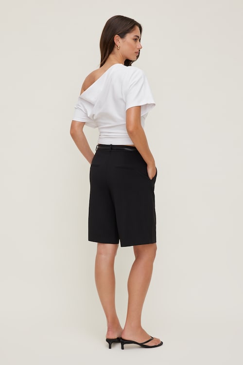 Mid Rise Bermuda Shorts