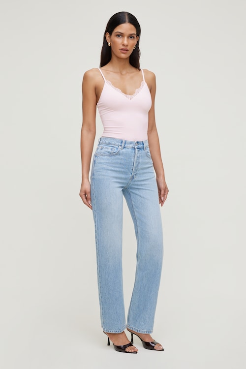 Olivia Comfort High Rise Straight Leg Jeans