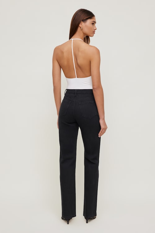 Olivia Comfort High Rise Straight Leg Jeans