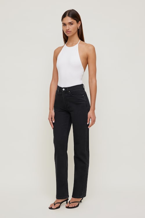 Olivia Comfort High Rise Straight Leg Jeans