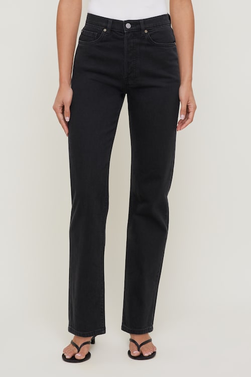 Olivia Comfort High Rise Straight Leg Jeans