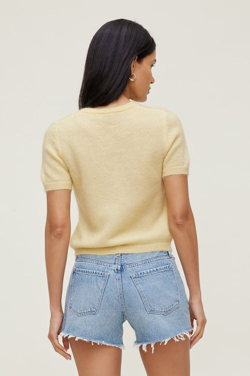 Premium Mohair Short Sleeve Cardigan