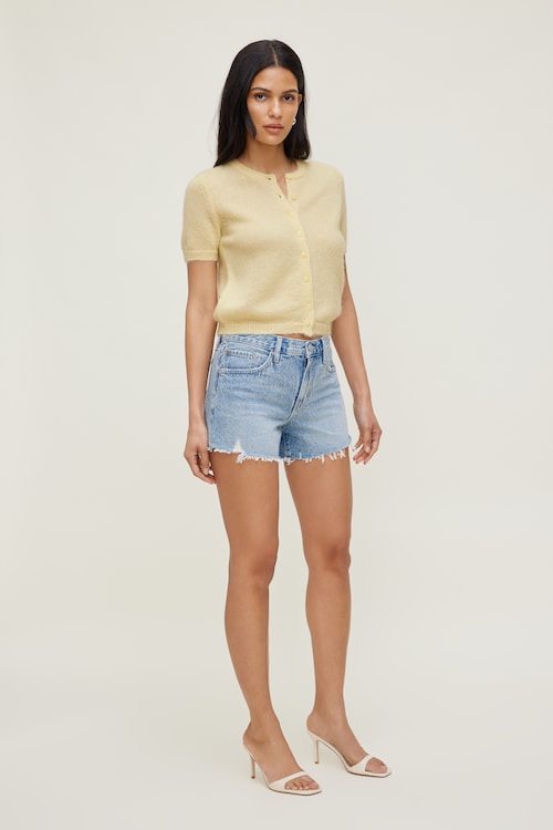 Premium Mohair Short Sleeve Cardigan