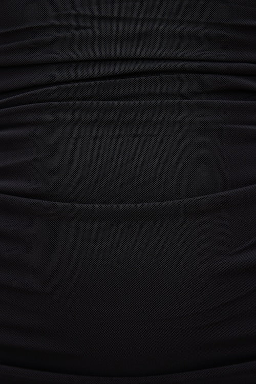 Reia Halter Mesh Maxi Dress