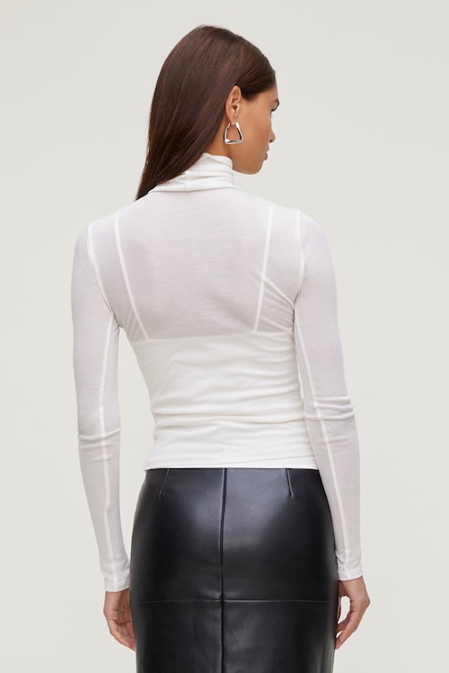Sheer Layered Cami and Turtleneck