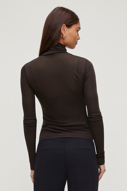 Sheer Layered Cami and Turtleneck