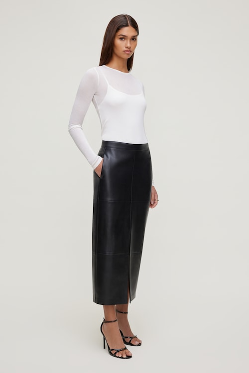 Sheer Layered Cami and Long Sleeve T Shirt