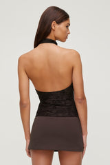 Jacquard Halter Top