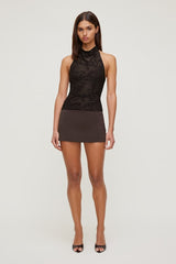 Jacquard Halter Top