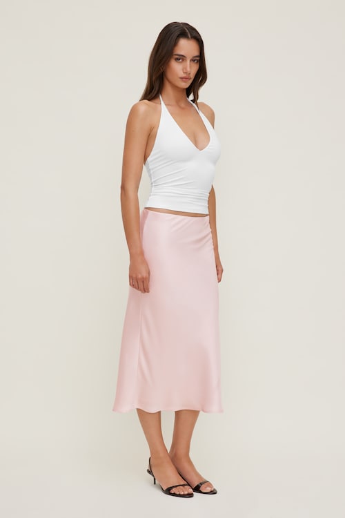 Sculpt Plunge Halter Top