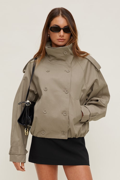 Siena Trench Bomber Jacket