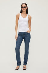 Mid Rise Slim Cigarette Leg Jeans