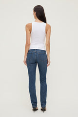 Mid Rise Slim Cigarette Leg Jeans