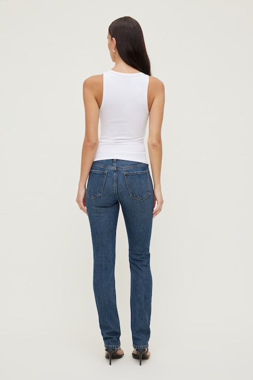 Mid Rise Slim Cigarette Leg Jeans
