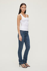 Mid Rise Slim Cigarette Leg Jeans