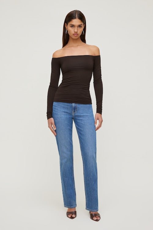 Off Shoulder Long Sleeve Top