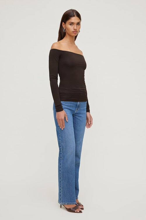 Off Shoulder Long Sleeve Top