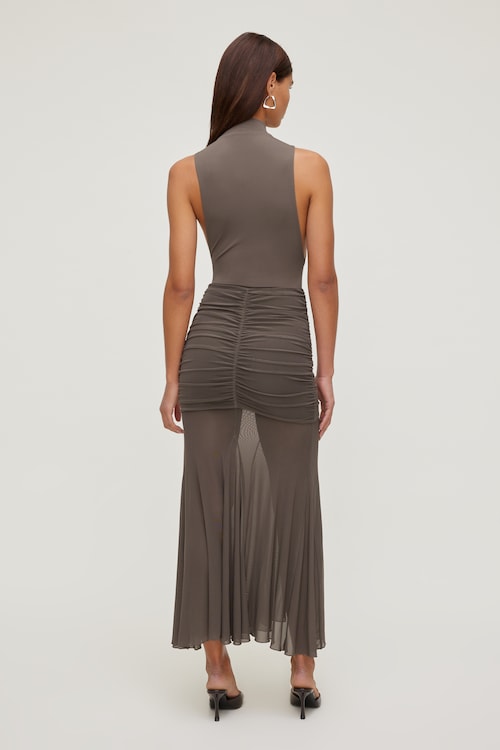 Sculpt Mock Neck Sleeveless Bodysuit