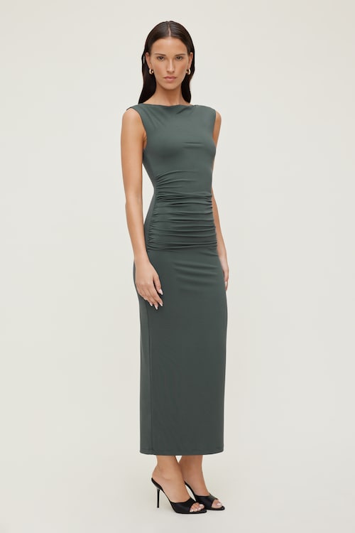 Brie Mesh Midi Dress