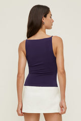 Sculpt Strappy Boat Neck Tank Top