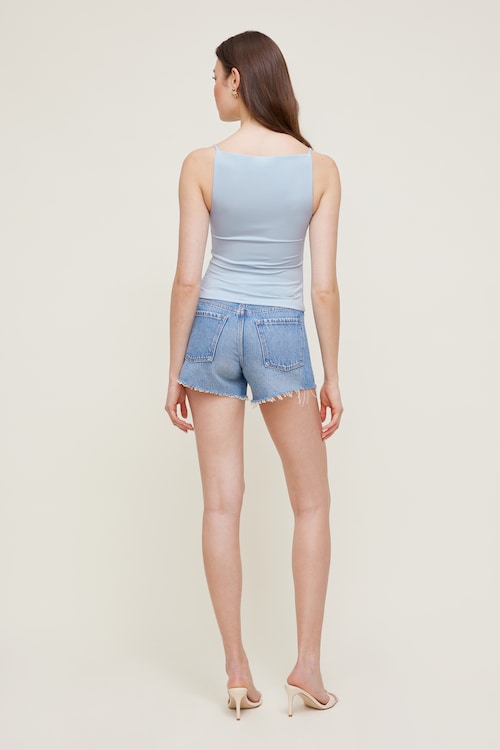 Sculpt Strappy Boat Neck Tank Top