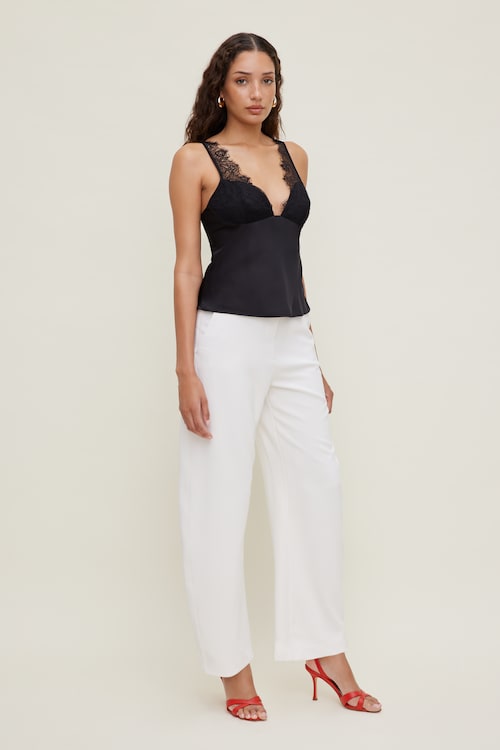 Satin Lace Cami Top