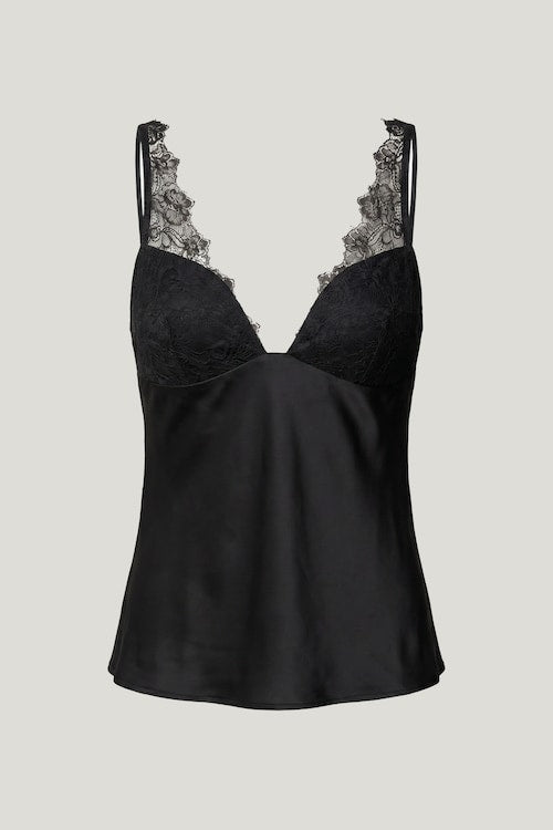 Satin Lace Cami Top