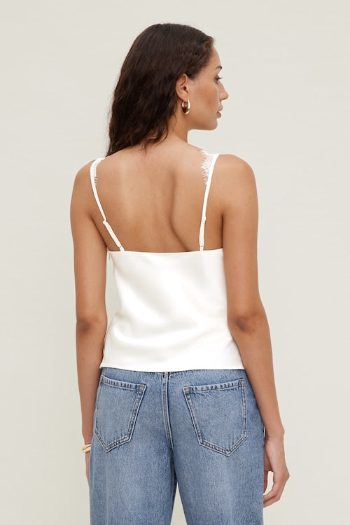 Satin Lace Cami Top