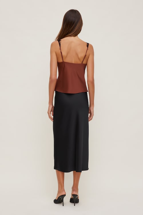 Satin Lace Cami Top