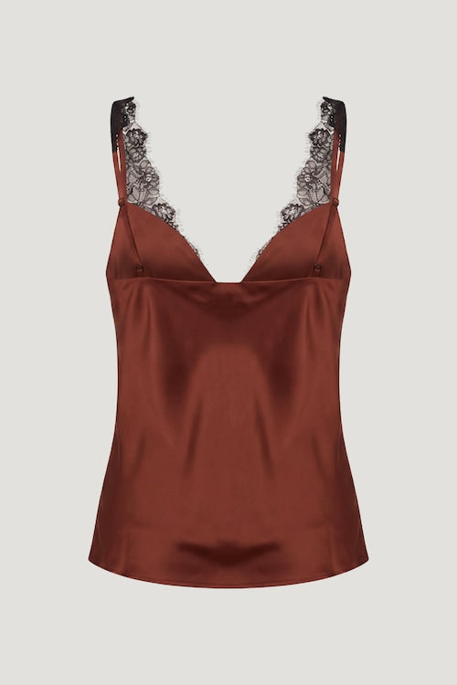 Satin Lace Cami Top