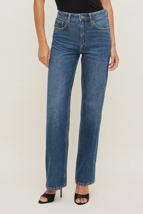 Heidi Stretch High Rise Wide Leg Jeans