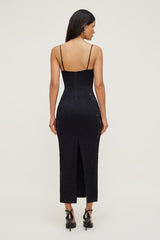 Sheer Side Lace Maxi Dress