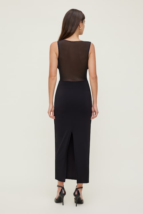Sculpt Sheer Maxi Dress