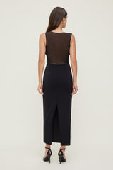 Sculpt Sheer Maxi Dress