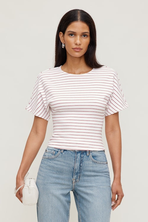 Andrea Striped Cotton T Shirt
