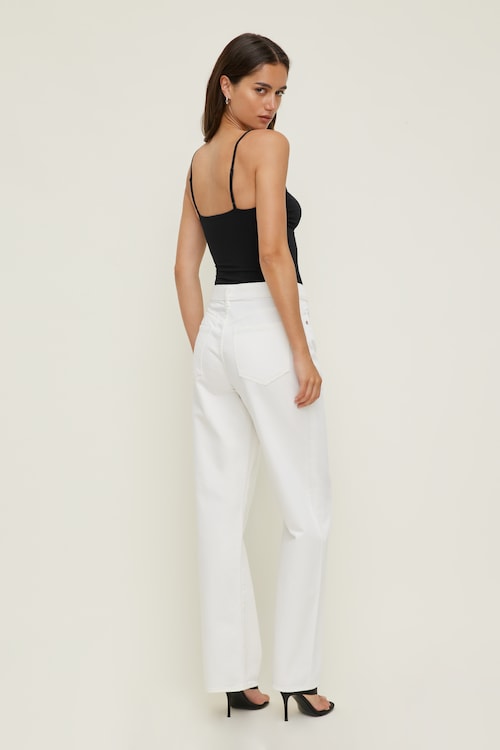 Mika Mid Rise Relaxed Straight Leg Jeans