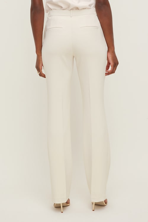 High Rise Slim Straight Leg Pants