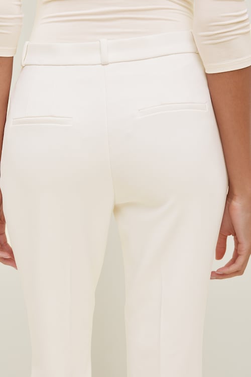 High Rise Slim Straight Leg Pants