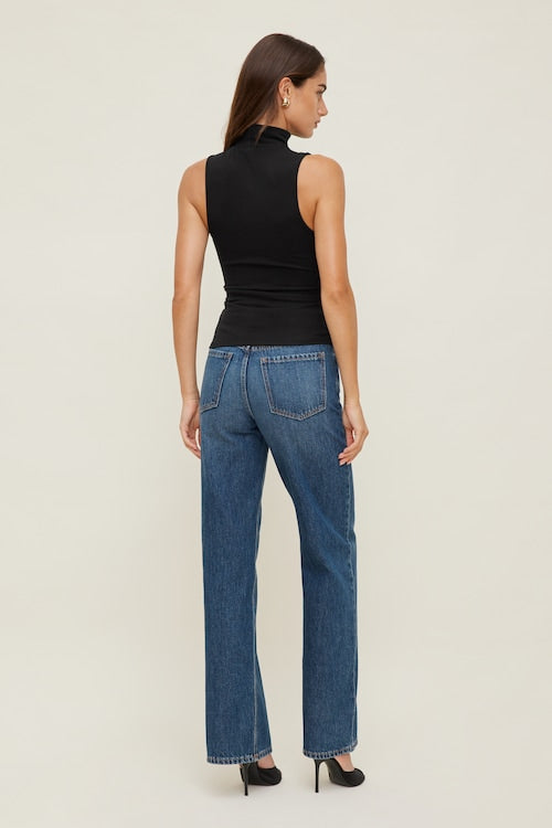 Sleeveless Turtleneck Top