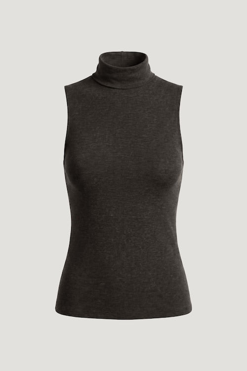 Sleeveless Turtleneck Top