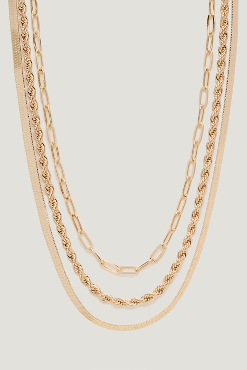 3-Pack Mixed Chain Necklaces
