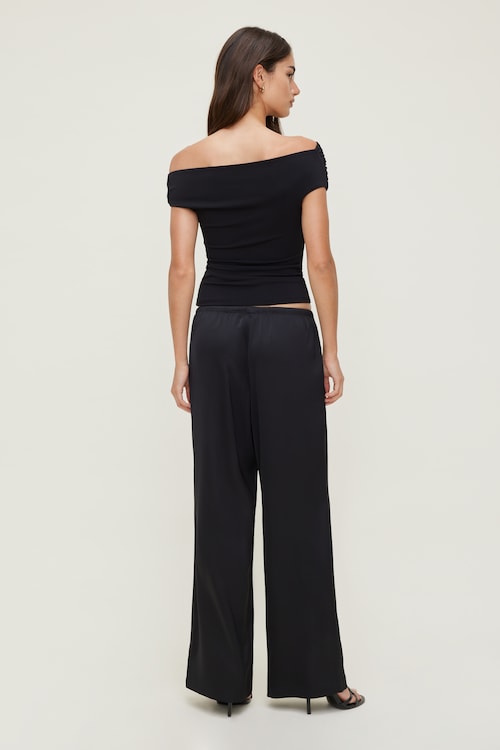 Leo Satin Wide Leg Pants