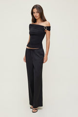 Leo Satin Wide Leg Pants