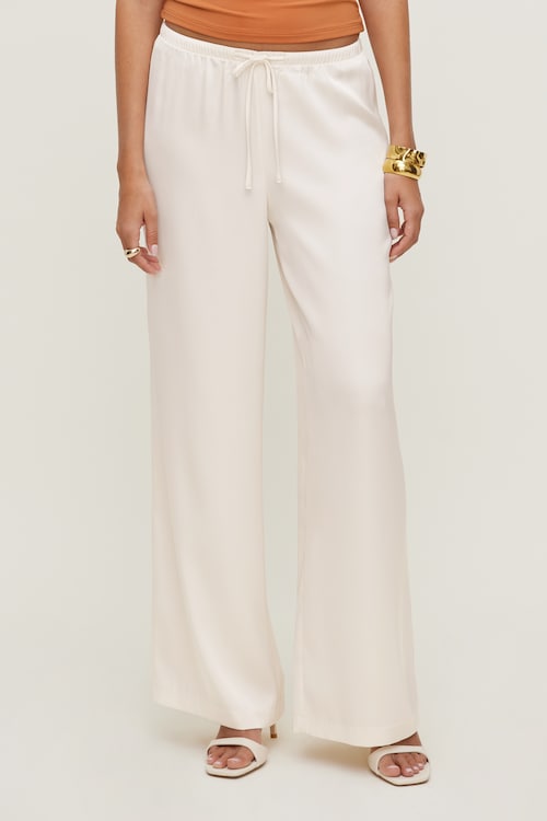 Leo Satin Wide Leg Pants