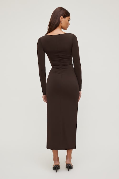 Sculpt Ruched Maxi Dress