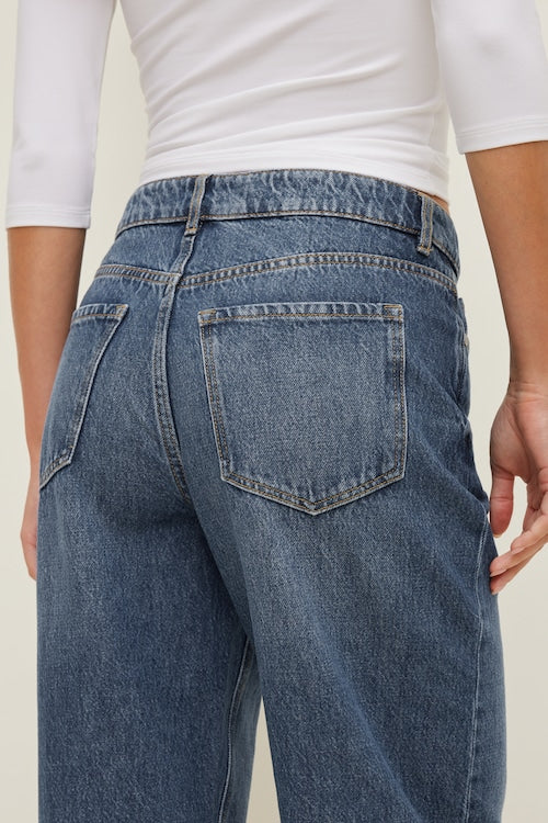 Mika Mid Rise Relaxed Straight Leg Jeans